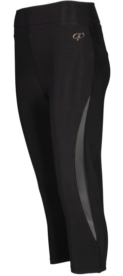 Papillon Capri 3 4 Sport Legging Ladies Schwarz Größe xxl