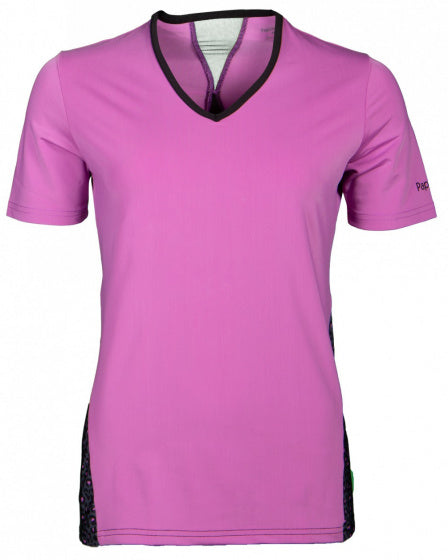 Papillon Sportshemd Damen Polyester Elastane Pink Black Mt L.