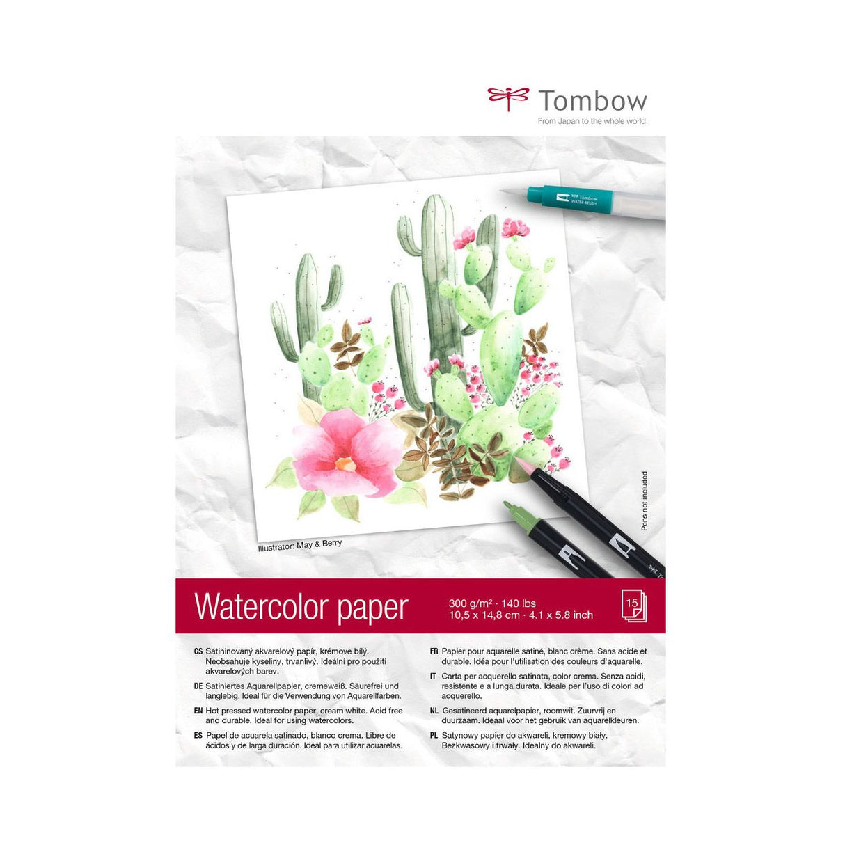 Tombow • Aquarellblock-Aquarellpapier