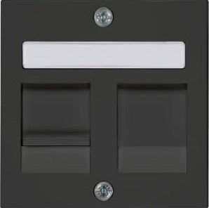 Peha Badora mattschwarze Abdeckplatte für UTP Single – 4603790
