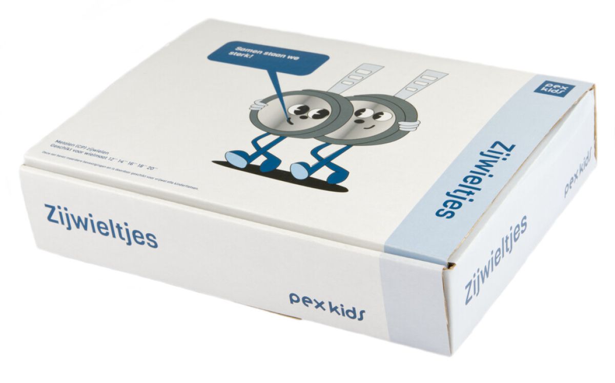 Seitenräder Pexkids 12-20 Chrom