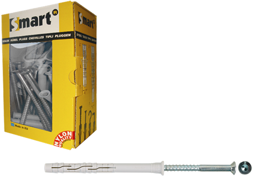 Pgb-europa smart | Fensterstopfen + Schraube vzk tx ø 8x140 nzn | 50 Stück sm0rptn01080140e