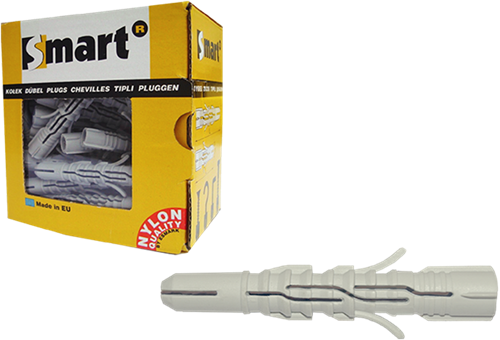 Pgb-europa smart | Starkes Nylon, multifunktional. Stecker ø 8x60 | 50 Stück – sm00lpn00080060e