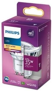 Philips led spot gu10 230v 3,5-35w 2700k blister - 5105121