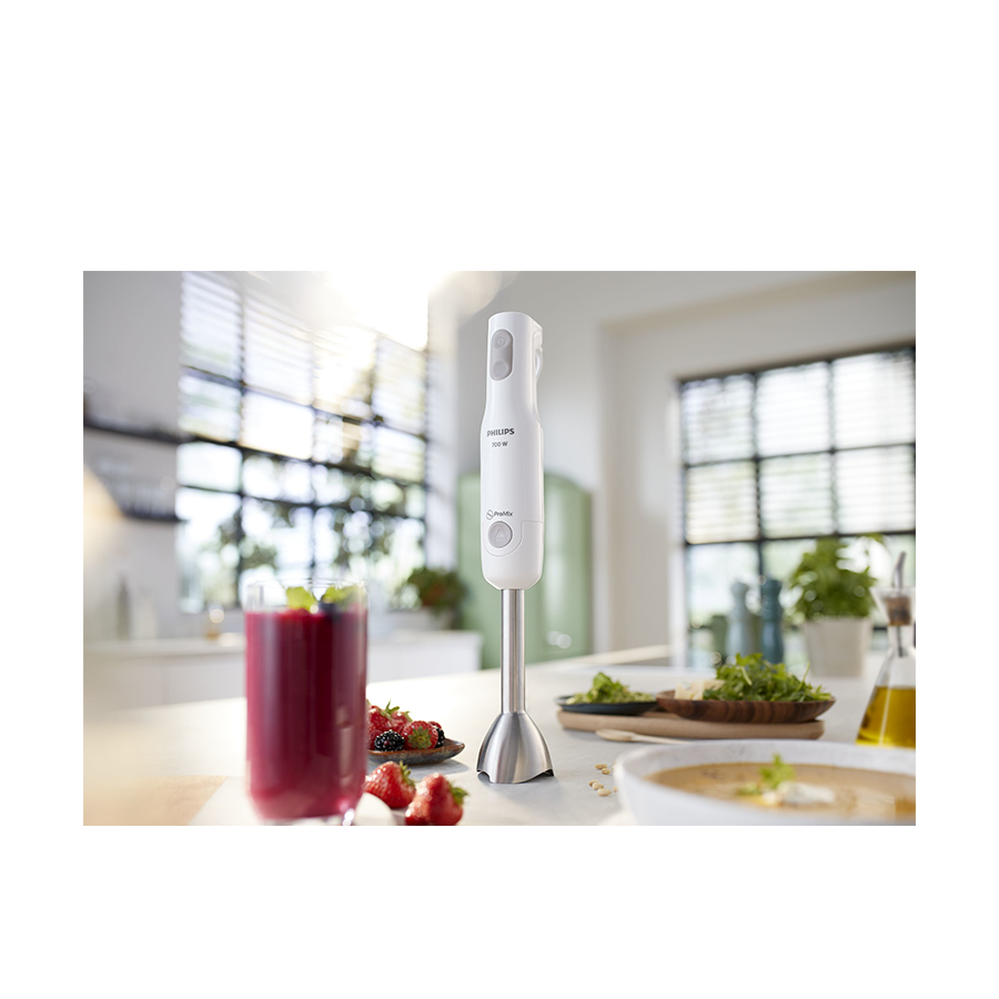 Philips Stabmixer HR2546 00 Promix mit XL-Zerkleinerer und Doppelrührer