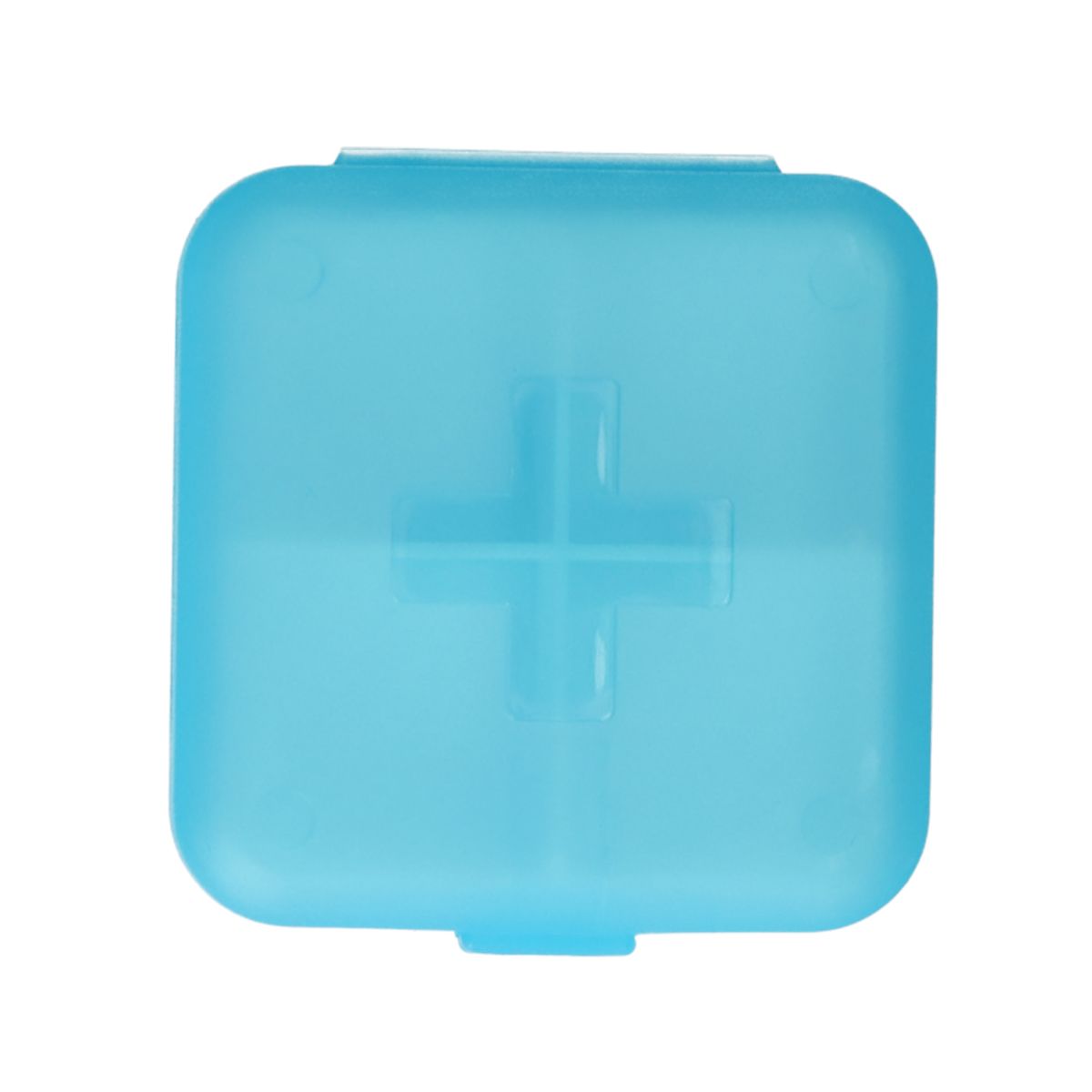 Jvdl Pillendose plus 4 Fächer blau