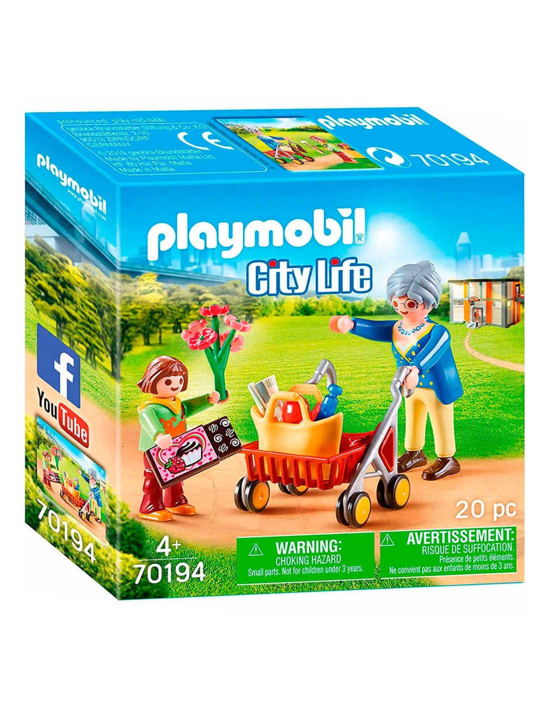 Playmobil – 70194 Stadtleben-Oma mit Gehhilfe