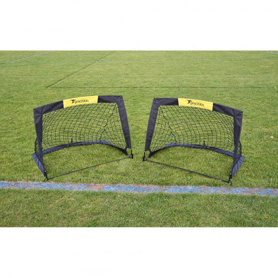 Präzisionstraining Mini -Fußballziele 91,4 cm Polyester schwarz 2 Teile