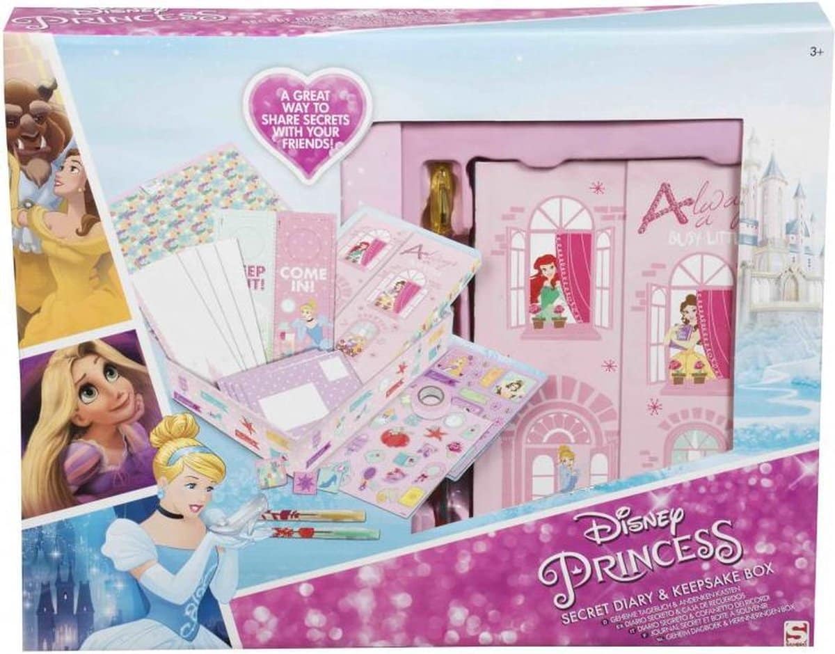 Markeneinheit: Geheimes Tagebuch und Aufbewahrungsbox für Disney-Prinzessinnen