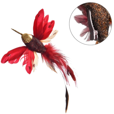 Kolibri auf Clip rot 19 cm | 24 Stück