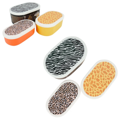 Brotdose Kinder oval 3 sortiert 3er-Set | 10 Stück