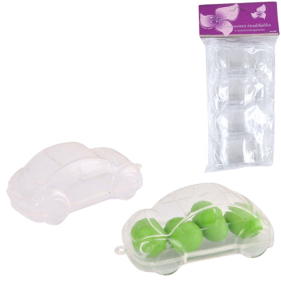 Kleiderbügel Auto transparent 8 cm 4 Stück | 48 Stück