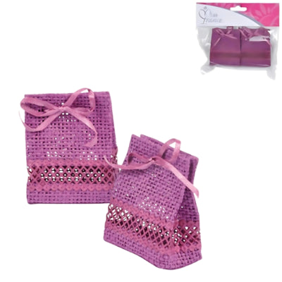 Mini-Geschenkverpackung lila 6,5 cm 2er-Set | 24 Stück