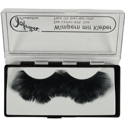 Jofrika Cosmetics künstliche Wimpern Federn schwarz 9,5 cm B-Wahl VE500 | 50 Stück