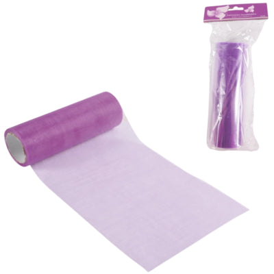 Organza auf Rolle lila 15 cm x 10 m | 24 Stück