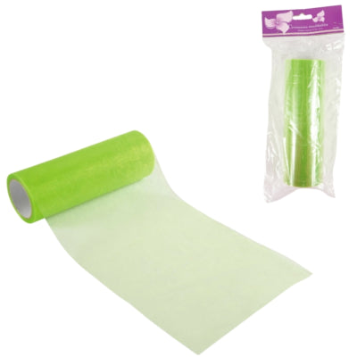 Organza auf Rolle grün 15 cm x 10 m | 24 Stück