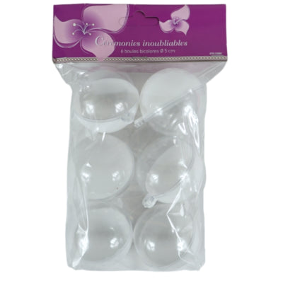Hängekugel weiß 5 cm 6er-Set | 32 Stück