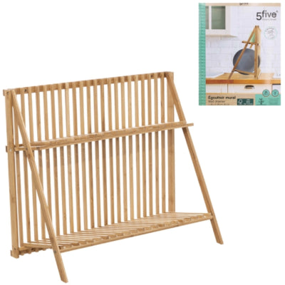 5fünf Abtropfgestell Bambus 60 cm | 4 Stück