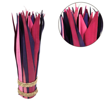 Bündel getrockneter Blätter rosa lila 35 cm | 48 Stück