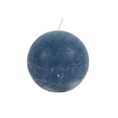 Gala-Kugelkerze blau 8 x 8 cm | 12 Stück