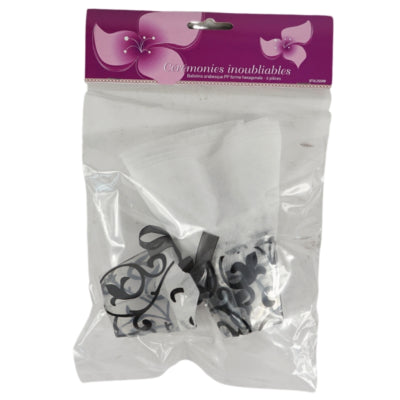 Geschenkverpackung schwarz 5 cm 6er Set | 24 Stück