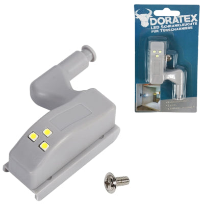 Schrankscharnierbeleuchtung LED auf Batterie 6,8 cm | 24 Stück