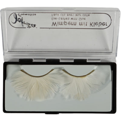 Jofrika Cosmetics künstliche Wimpern Federn weiß 9,5 cm B-Wahl VE500 | 50 Stück