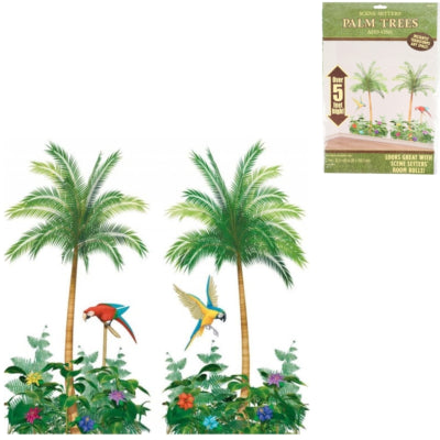 Amscan Wanddekoration Poster Tropical 165 cm 2er Set | 18 Stück