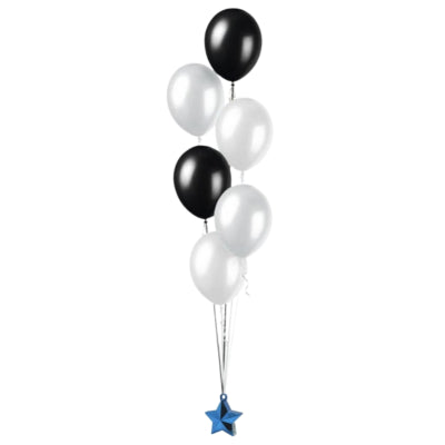 Amscan Ballongewicht Stern blau 10 cm | 24 Stück
