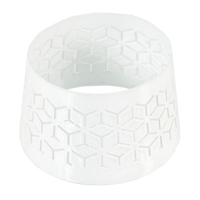 Spaas(r) Kappe für Kerzen geometrisch weiß 8,5 cm | 36 Stück