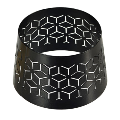 Spaas(r) Kappe für Kerzen geometrisch schwarz 8,5 cm | 36 Stück
