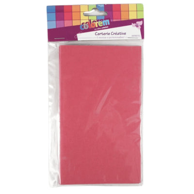 Menükarten Fuchsia 17 cm 5 Stück | 24 Stück