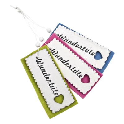 Deko-Anhänger Wundertüte 13 cm 3-fach sortiert | 36 Stück