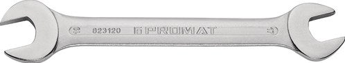 Promat tecwerk Doppelmaulschlüssel | 36 x 41 mm Länge 358 mm | Chrom - 4000823140