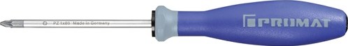 Promat tecwerk schroevendraaier | maat pzd 1 klinglengte 80 mm | 3-componentengreep | ronde kling - 4000827075