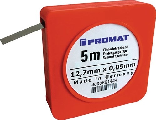 Promat tecwerk Fühlerlehrenband | Dicke 0,08 mm | Länge 5 m Breite 12,7 mm - 4000851447