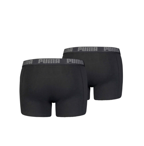 Puma Basic Boxer Short Men (Pack von 2) Schwarze Größe s