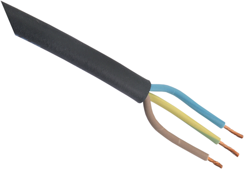 Q-Link-Gummikabel | glatt | 3 x 2,5 mm² | 10m | schwarz - 03.006.68