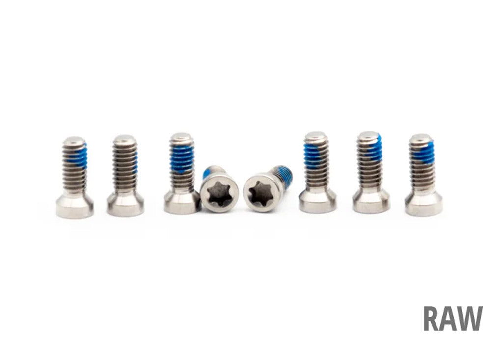 Oak Components Titanschrauben M4x9 für 8-Loch Direct Mount Kettenblatt (8 Stück)