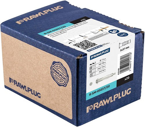Rawl Hohlwanddübel vz + Schraube M6x65 | 50 Stück - r23-1500