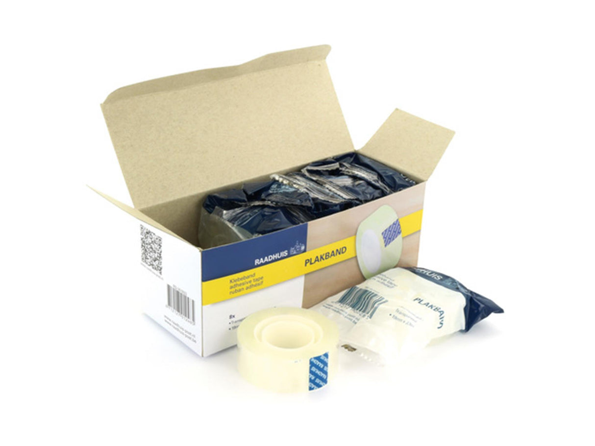 Gemeindehausklebeband transparent 19mmx33m 10 Rollen
