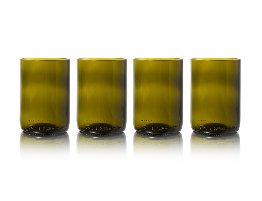 Abgebildetes Glas - 4 -pack - Olive