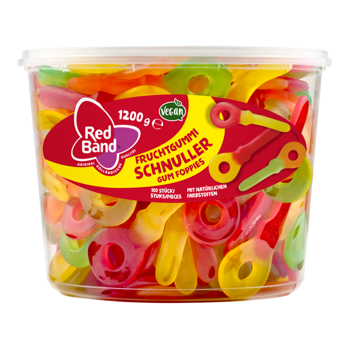 Rote Band-Kaugummis - Bonbonschlüssel - Pret Fun - Silo 100 Stk