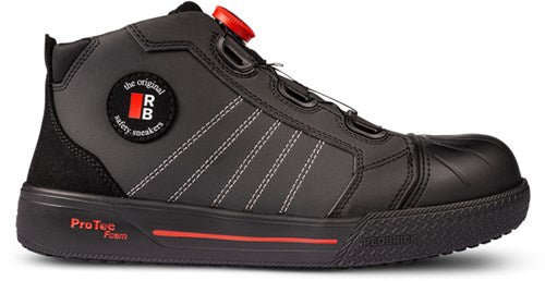 Redbrick sprint boa s3s | zwart | maat 44 - 8713458013332