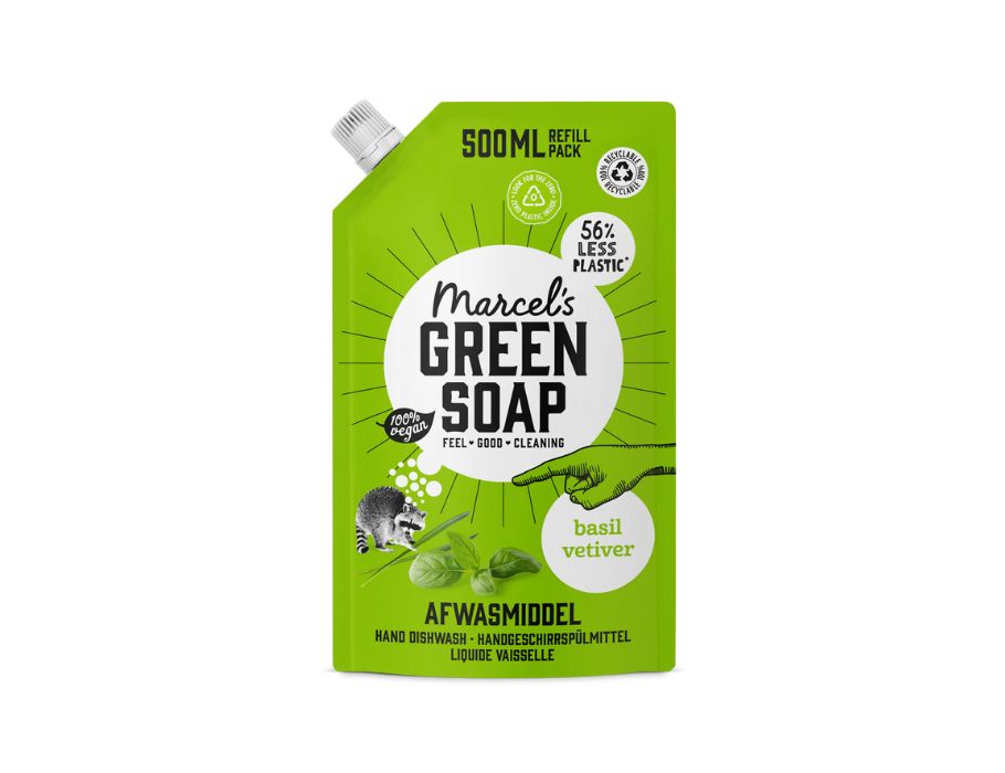 Marcels grüne Seife Nachfüllung - Abgeordneter - Basilikum Vetiver - 500 ml