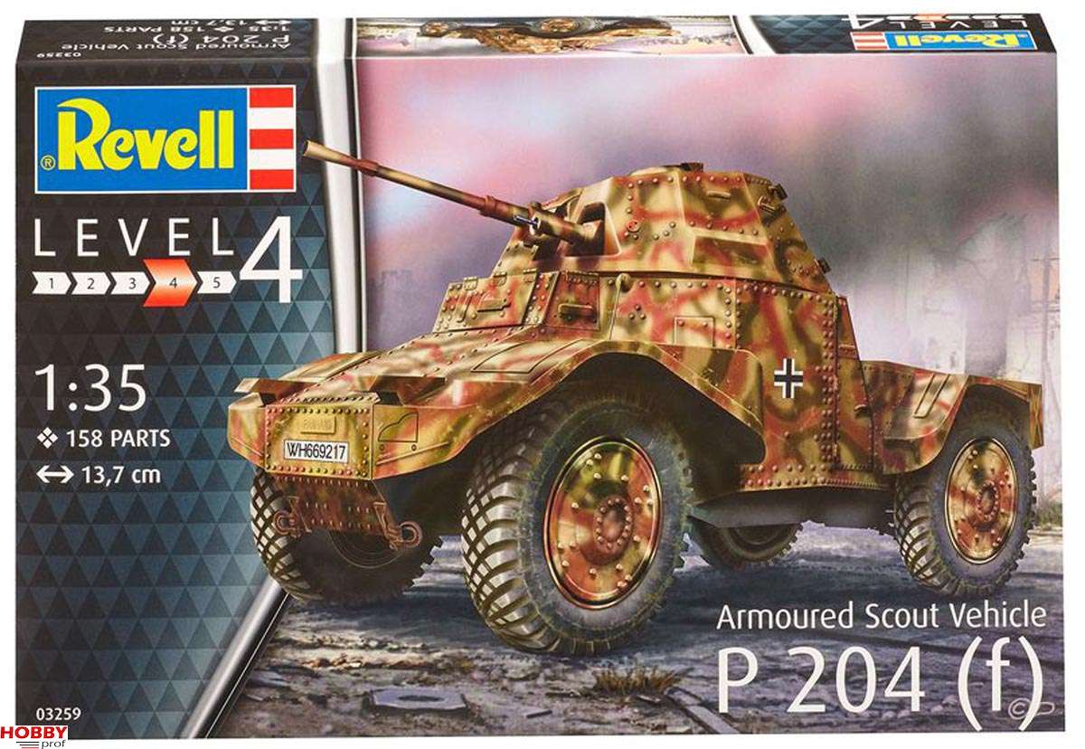 Revell Fahrzeug gepanzertes Aufklärungsfahrzeug S. 204 (f) 03259