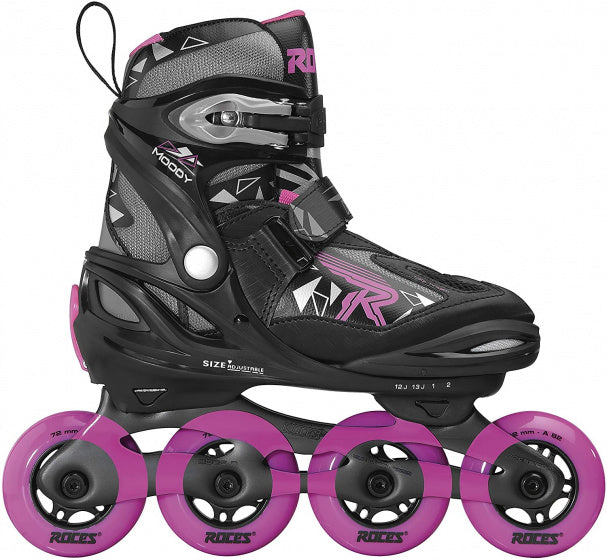 Roces Inline Skates Moody Tif 82A Black Pink Größe 36-40
