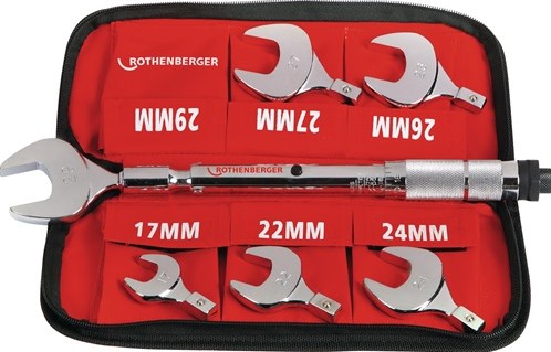 Rothenberger moment-steeksleutel-set | sleutelwijdte 17-22-24-26-27-29 mm | 1 stuk - 175001 - 175001