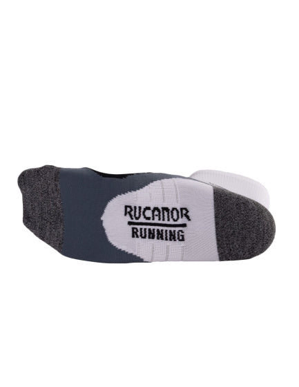 Rucanor Running Socken lang 2-Pack weiß grau Größe 43-46