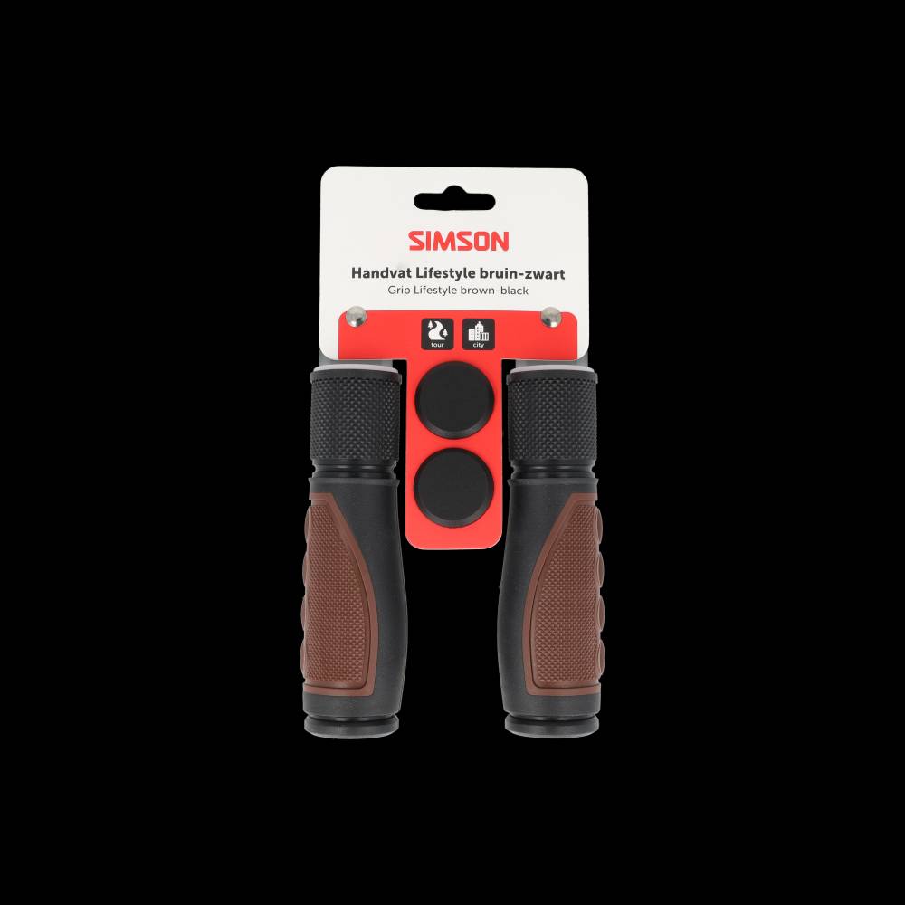 Simson handvatten lifestyle donkerbruin-zwart
